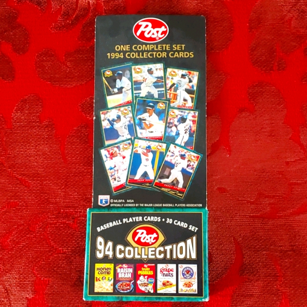 Post baseball card collection.